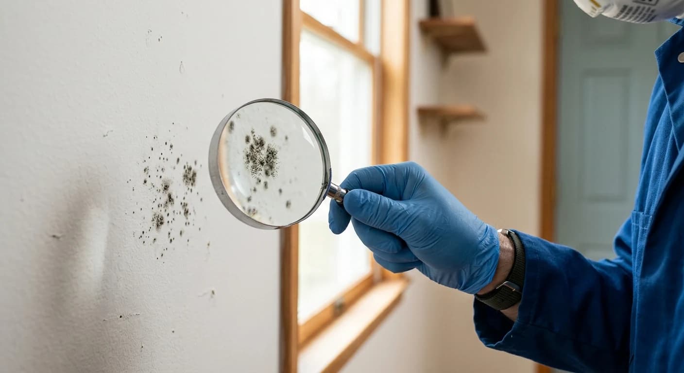 Professional mold removal work - How can you confirm the presence of mold?